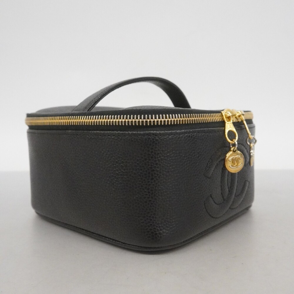 CHANEL Black Caviar Leather Vanity Bag - Picture 2 of 10